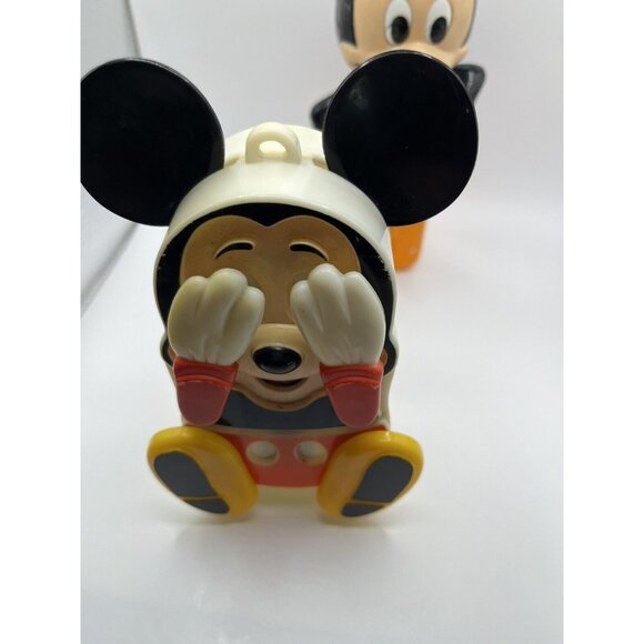 Vintage 1986 Superior Toy Disney Mickey Mouse Gumball Bank Plastic Part&CRIB TOY - Picture 12 of 16